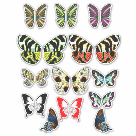 Fairy Butterfly Wings Art scrapbooking Sticker (Voorkant)