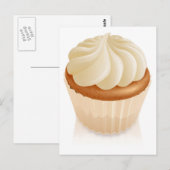 Fairy cake cupcake briefkaart (Voorkant / Achterkant)