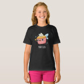Fairy Cake Funny Cupcake Pun Dark BG T-shirt (Voorkant volledig)