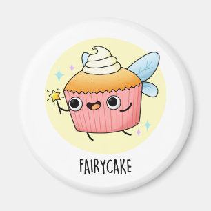 Fairy Cake Funny Cupcake Pun Magneet