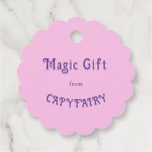 Fairy Capybara Magic Bedankjes Labels (Achterkant)