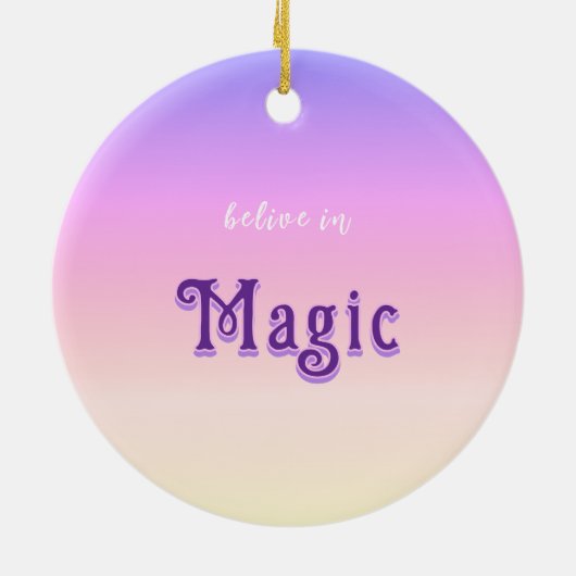 Fairy Capybara Magic Keramisch Ornament (Achterkant)