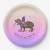 Fairy Capybara Magic Papieren Bordje (Voorkant)