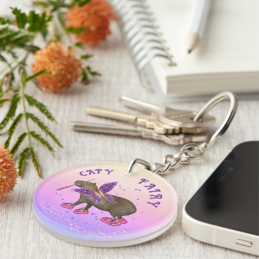 Fairy Capybara Magic Sleutelhanger (Voorkant Rechts)