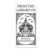  Fairy Castle Bookplaat Rubberstempel (Afrduk)