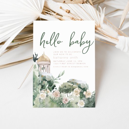 Fairy Castle Fantasy Baby shower Uitnodiging