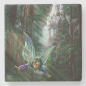 Fairy Castle Forest Stenen Onderzetter (Voorkant)
