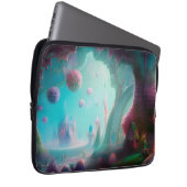 Fairy Castle in de betoverde Bossen Laptop Sleeve (Voorkant Rechts)