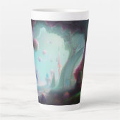 Fairy Castle in de betoverde Bossen Latte Mok (Voorkant)