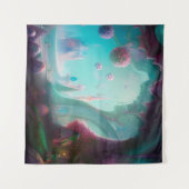 Fairy Castle in de betoverde Bossen Wandkleed (Voorkant (horizontaal))