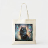 Fairy Cat Inspired by Celtic Folklore Cat-sìth Tote Bag (Voorkant)