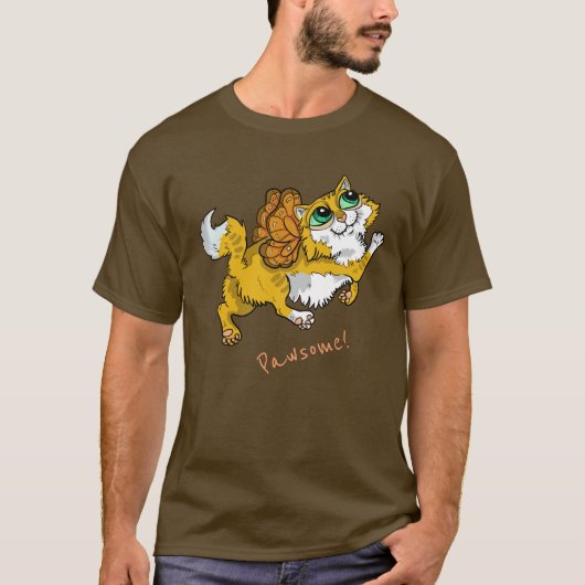 Fairy Cat Pawsome! T-Shirt (Voorkant)