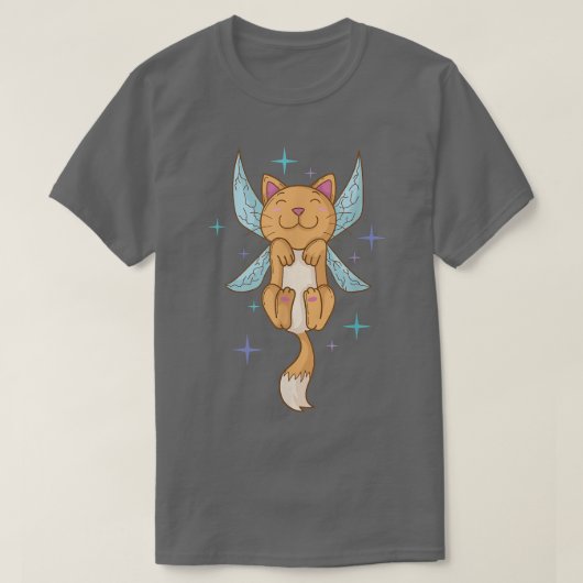 Fairy Cat with Wings T-shirt (Design voorkant)