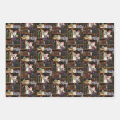 Fairy Cats Boeken Bibliotheek Fantasie Inpakpapier Vel (Voorkant 3)