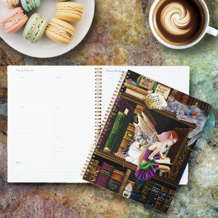 Fairy Cats Boeken Bibliotheek Fantasie Planner