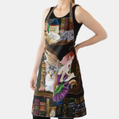 Fairy Cats Boeken Bibliotheek Fantasie Schort (Insitu)