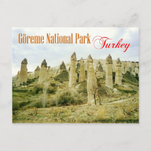 Fairy Chimney rock formations, Cappadocia, Turkije Briefkaart