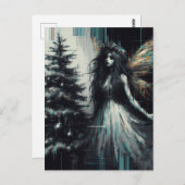 Fairy Christmas Glitch Briefkaart (Voorkant / Achterkant)