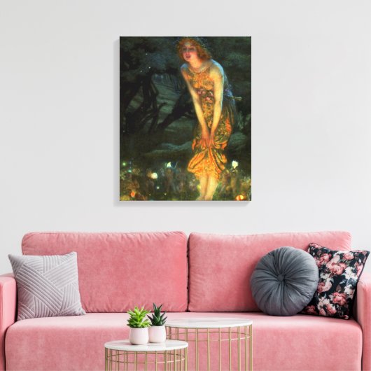 Fairy Circle Fairies Midzomer Eve Canvas Afdruk (Insitu (Woonkamer))