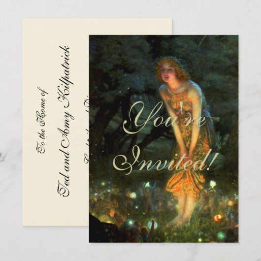 Fairy Circle Fairies Midzomer Eve Kaart (Voorkant / Achterkant)