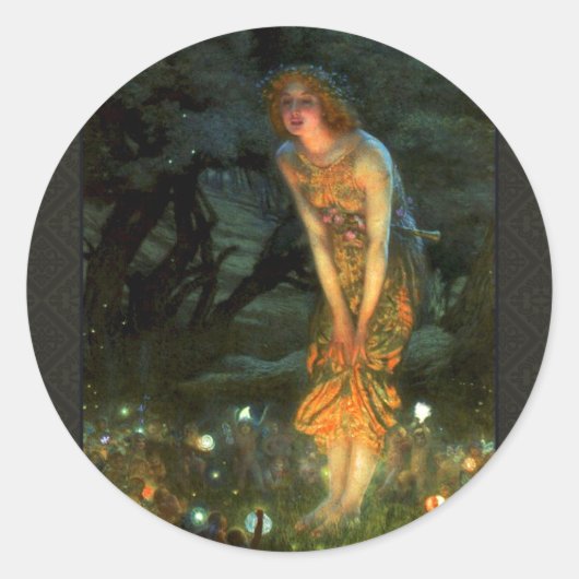 Fairy Circle Fairies Midzomer Eve Ronde Sticker (Voorkant)