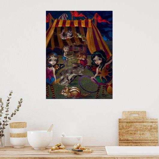 Fairy Circus ART PRINT fantasy faeries carnaval (Keuken)