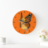 Fairy Clock Butterfly Faeries Wall Clock FairArt Grote Klok (Huis)