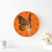 Fairy Clock Butterfly Faeries Wall Clock FairArt Grote Klok (Huis)