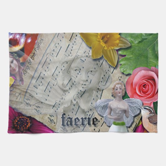 Fairy Collage, Kitchen Towel, Theedoek (Horizontaal)