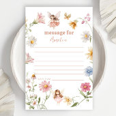 Fairy Colorful Widflower 1st Birthday Message