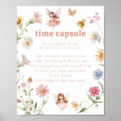 Fairy Colorful Widflower Birthday Time Capsule Poster (Voorkant)