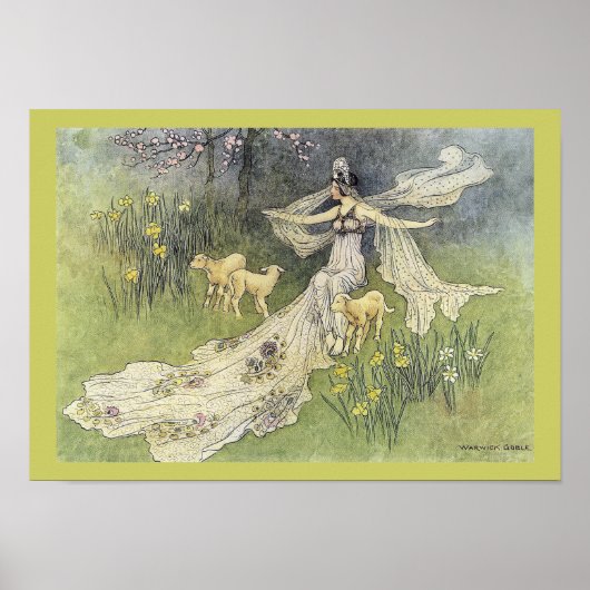 Fairy Coquette en lammeren van het Poster Warwick  (Voorkant)
