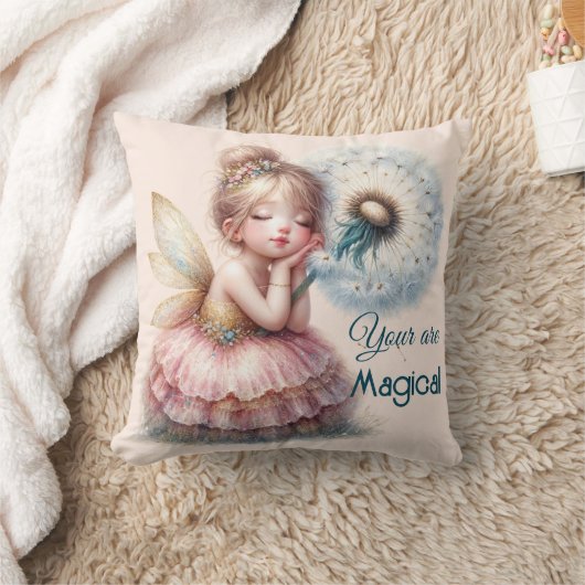 Fairy Core Style Sierkussen in pasta roze & blauw (Deken)