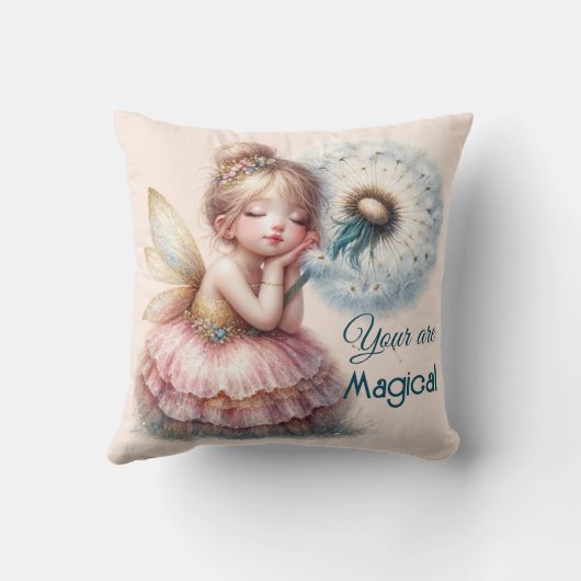 Fairy Core Style Sierkussen in pasta roze & blauw (Achterkant)