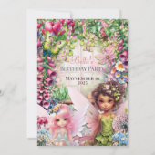 Fairy Cottage Magisch Verjaardagsfeest Kaart (Achterkant)