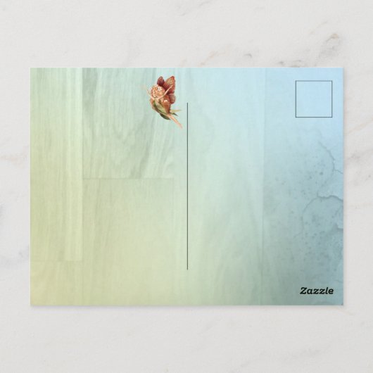 Fairy Cottcore-paddenstoel Teacup-decor Briefkaart (Achterkant)