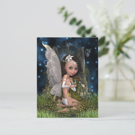 Fairy Crystal Briefkaart (Staand voorkant)