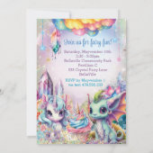 Fairy Crystal Party uitnodiging (Achterkant)