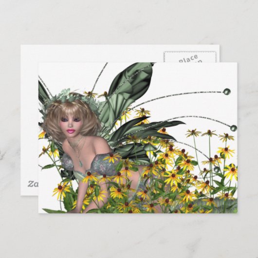 Fairy Daisy Briefkaart (Voorkant / Achterkant)