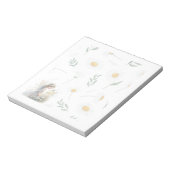 Fairy Daisy Notepad – Whimsical Floral Stationery Notitieblok (Linkerzijde)