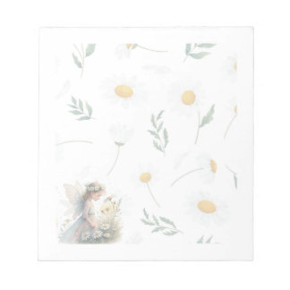 Fairy Daisy Notepad – Whimsical Floral Stationery Notitieblok