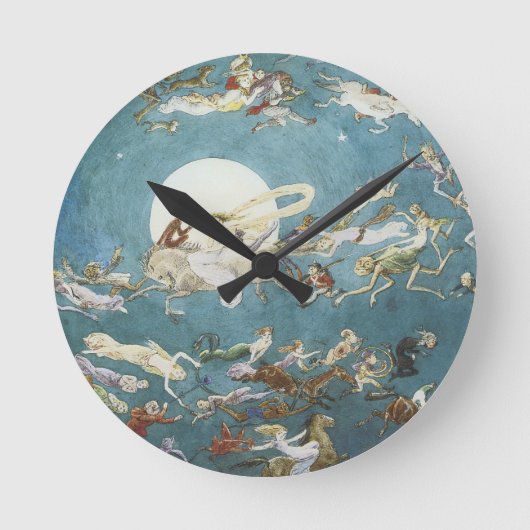 Fairy Dance bij de maan Ronde Klok (Voorkant)