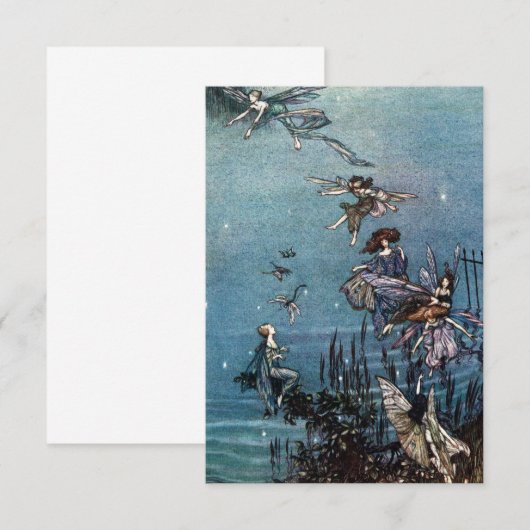 Fairy Dance-uitnodigingen Kaart (Voorkant / Achterkant)