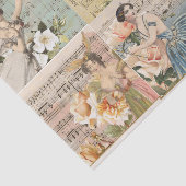 Fairy Dancer Collage Bladmuziek Decoupage Weefsel Tissuepapier (Detail)