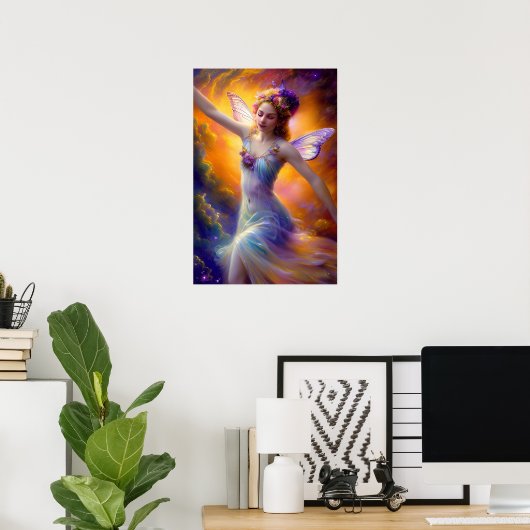  Fairy Dancing in the Wind Poster (Thuiskantoor)
