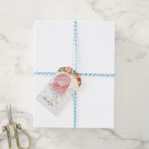 Fairy dank u cadeau Labels   Betoverde tuin Cadeaulabel