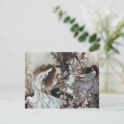 Fairy dans briefkaart (Staand voorkant)