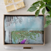 Fairy, dansen op een piano tissuepapier (Geschenk)