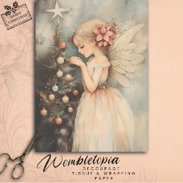  Fairy Decorating Kerstboom Decoupage Tissuepapier