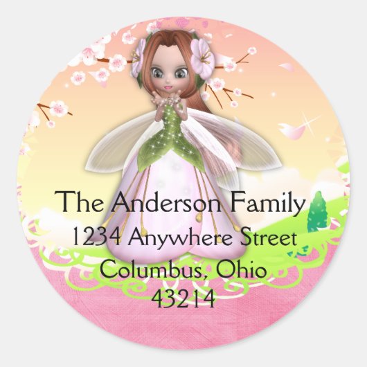 Fairy Design 3 Return Address Labels (Voorkant)